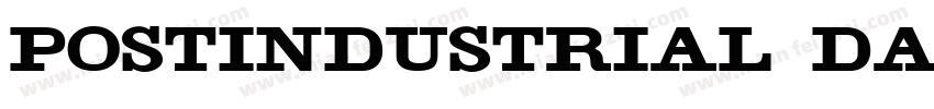 PostIndustrial Dark Regular字体转换